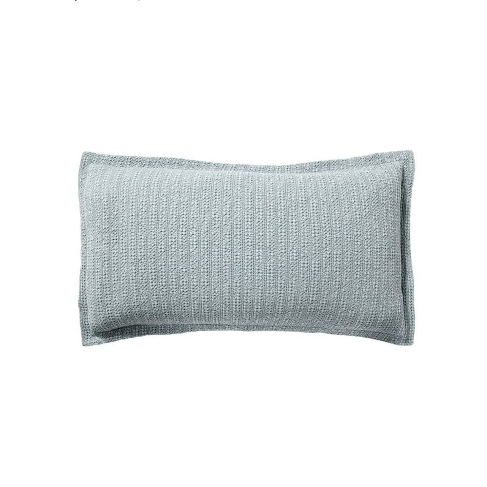 Pottery Barn Honeycomb Cotton Pillow Sham King Chambray